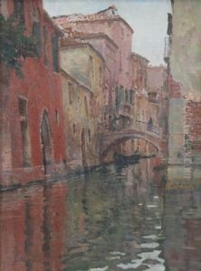 Venice Canal by Ernest Clifford Peixotto