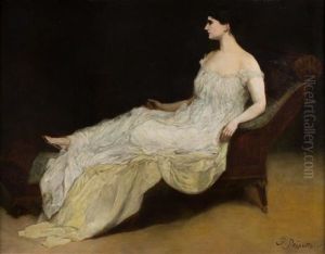 Portrait Of Marie-aimee Roger-miclos, Pianist by George Da Maduro Peixotto