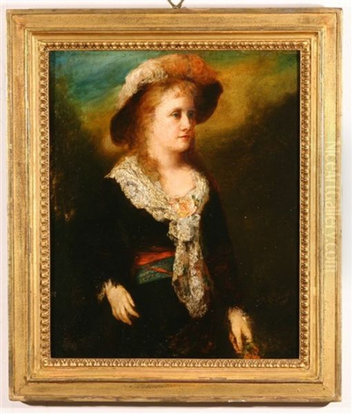 Portrait Of Mrs. James Carroll Frazer, Nee Van Rensselaer, Last Child Born In The Van Rensselaer Home - view 1
