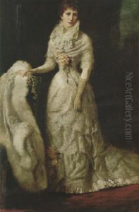 An Elegant Woman In White by George Da Maduro Peixotto