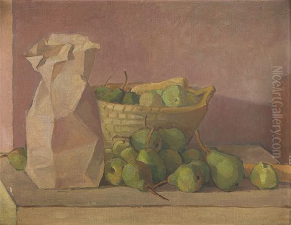 Still Life With A Basket Of Pears - view 1