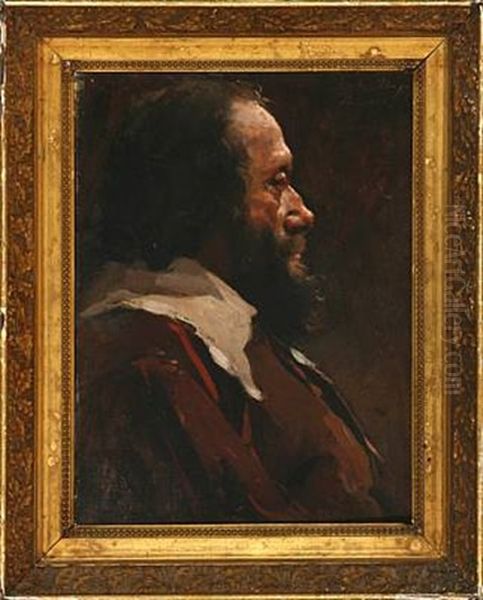 A Man With A Beard Seen In Profile - view 1