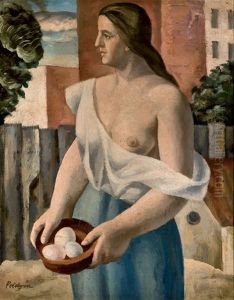 Mujer De Torso Desnudo by Santiago Pelegrin