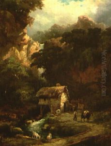 Muhle Im Wald by Arsene (Jean Francois) Pelegry
