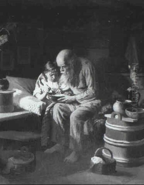Sick Boy And His Grandfather - view 1