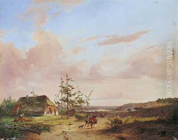Landschaft Mit Bauernpaar Und Esel - view 1
