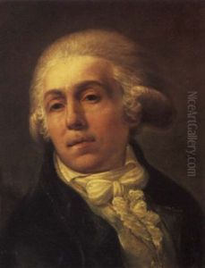 Portrait Of A Gentleman Wearing A Green Coat And White Cravat