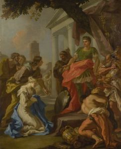 The Continence Of Scipio by Giovanni Antonio Pellegrini
