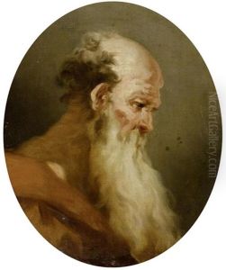 Portrat Eines Bartigen (study) by Giovanni Antonio Pellegrini
