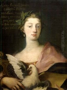 Brustbild Der Venezianischen Dichterin Luisa Bergalli