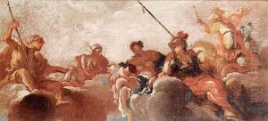 L'olimpo by Giovanni Antonio Pellegrini