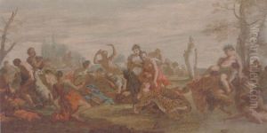 The Triumph Of Bacchus by Giovanni Antonio Pellegrini