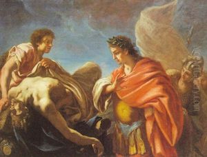 Alseesandro E Il Corpo Di Dario by Giovanni Antonio Pellegrini