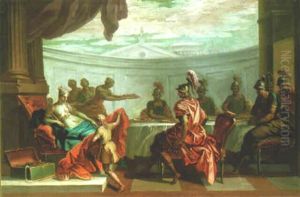 Dido And Aeneas by Giovanni Antonio Pellegrini