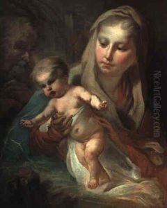 Madonna Mit Kind Und Dem Heiligen Joseph Madonna Mit Kind Und Dem Heiligen Joseph