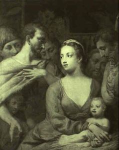 The Adoration Of The Shepherds by Giovanni Antonio Pellegrini