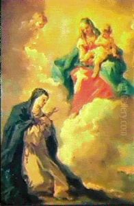 La Madonna Col Bambino Appare A Una Monaca