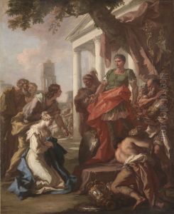 The Continence Of Scipio by Giovanni Antonio Pellegrini