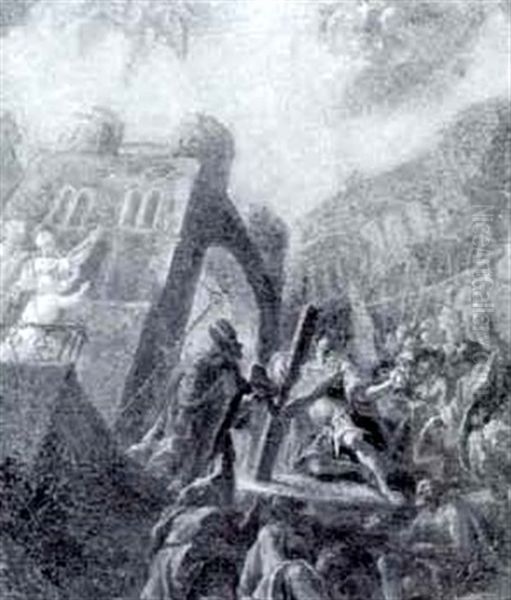 Emperor Heraclius Entering Jerusalem With The True Cross - view 1