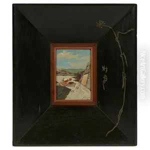 Orientalist Scene With Carlo Bugatti Frame by Riccardo Pellegrini
