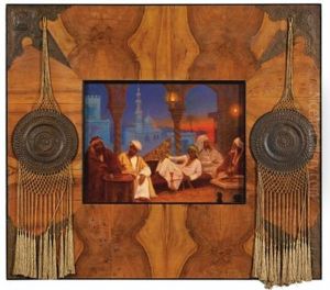 Fumeurs De Narghile Sur La Terrasse by Riccardo Pellegrini