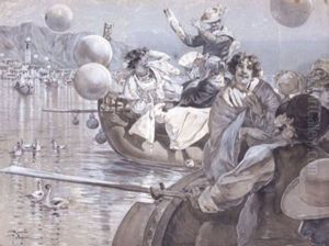 Fete Sur Le Lac De Come