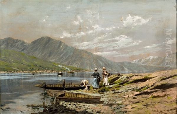 Donne Eleganti In Riva Al Lago - view 1