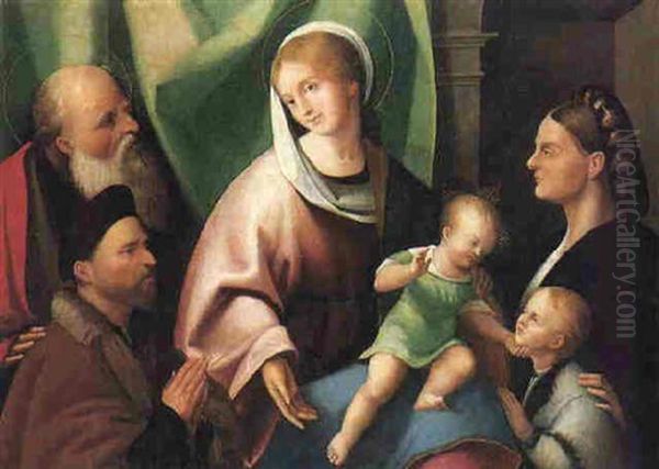 The Holy Family With A Donor And His Wife And Son - view 1