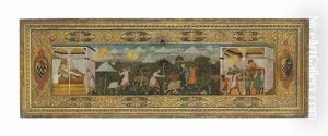 The Story Of Mars And Venus: A Cassone Panel by Pellegrino di Mariano Rossini