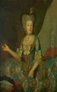 Portrait De Femme En Habit De Cour