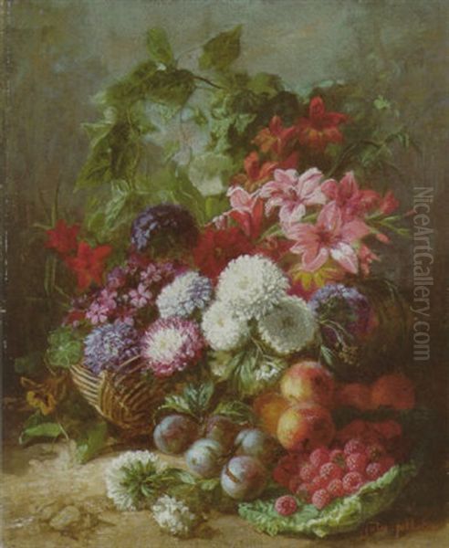 Stilleben Mit Blumen Und Fruchten - view 1