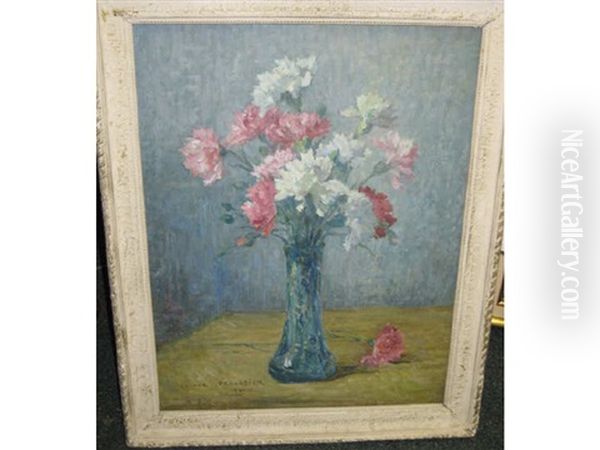 Still Life With Pink And White Carnations - view 1