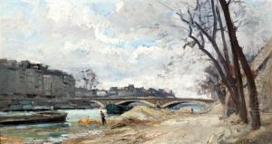 Brug Over De Seine Te Parijs Brug Over De Seine Te Parijs
