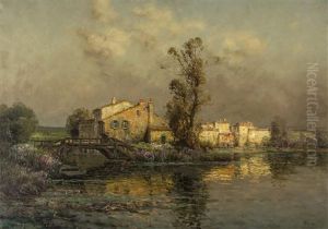 A River Scene A River Scene