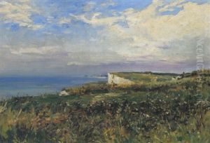 Kuste In Der Normandie by Pierre Jacques Pelletier