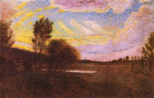 Paesaggio Nei Pressi Di Volpedo - Nubi Di Sera Sul Curone by Giuseppe Pellizza da Volpedo