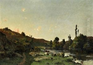 Wascherinnen Am Fluss Wascherinnen Am Fluss