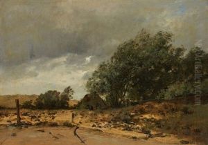 Paysage A La Mare by Leon Germain Pelouse