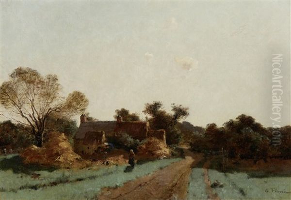 Child By A Cottage - view 1