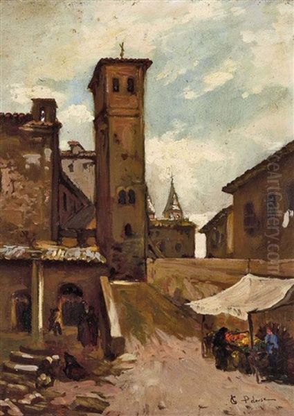Marktstand In Franzosischem Stadtchen - view 1