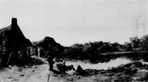 Les Laveuses Pres De L'etang