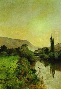 Fluslandschaft by Leon Germain Pelouse