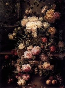 A Still Life Of Flowers by Gottfried Van Pelt