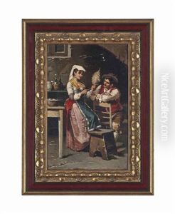 Spinning A Yarn; A Good Pipe (pair) by Francesco Peluso