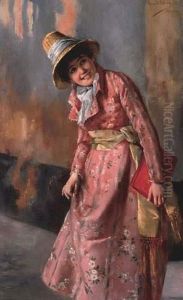 Glimlachende Jonge Vrouw
Panneau by Edmund Blume