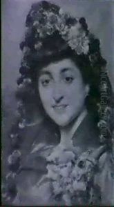 Fanciulla Spagnola In Rosso by Maximino Pena Munoz