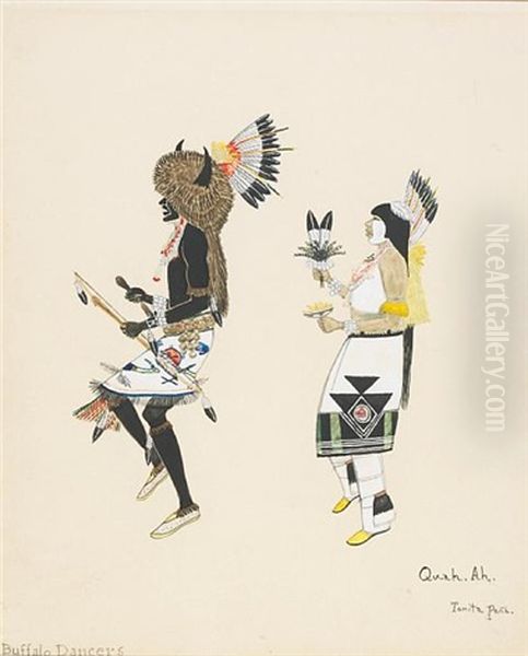 Buffalo Dancers (+ Pueblo Dancer, Smllr; 2 Works) - view 1