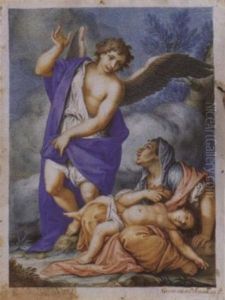 Agar E Ismaele Nel Deserto by Gerolamo Pendaglio