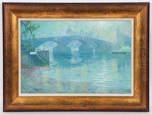 Moonlight And Mist, Battersea Bridge by Daniel Pender-Davidson