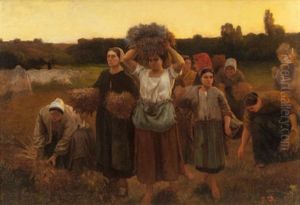 Breton Women At Close Of Day Breton Women At Close Of Day